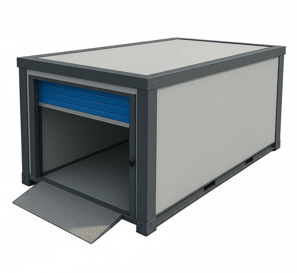 Stronghold X7 insulated self storage unit at Boxxs Linlithgow, equivalent to a 20ft shipping container, ideal for Bo’ness and West Lothian customers